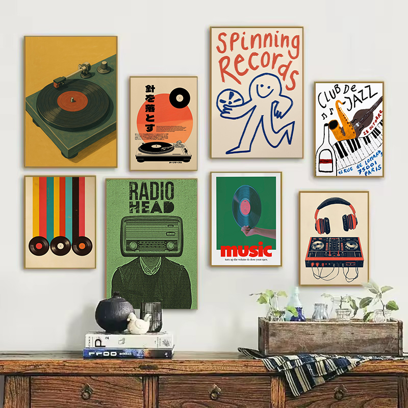 Lifestyle Of Japanese - Retro Japanse Stijl Vinyl Platenspeler Jazz