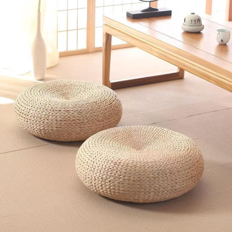 Tatami Mat Rush - Handgemaakte natuurlijke rietvloerkussen Tatami mat meditatie