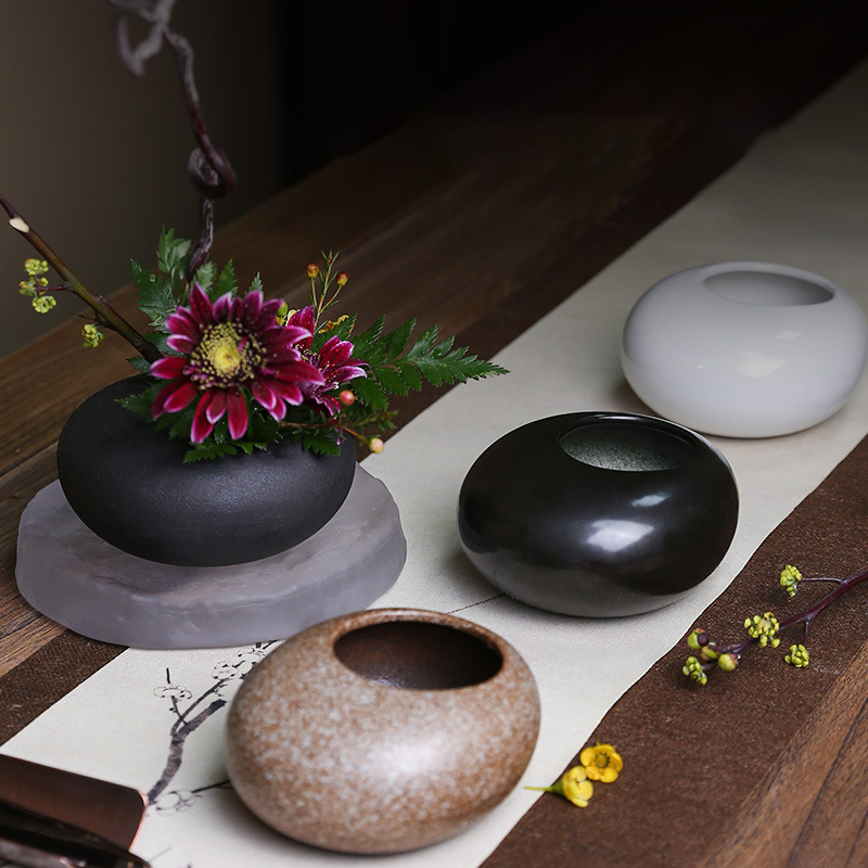 Ikebana Vase Kenzan - Keramische Vaas Japanse Stijl Ikebana Kenzan
