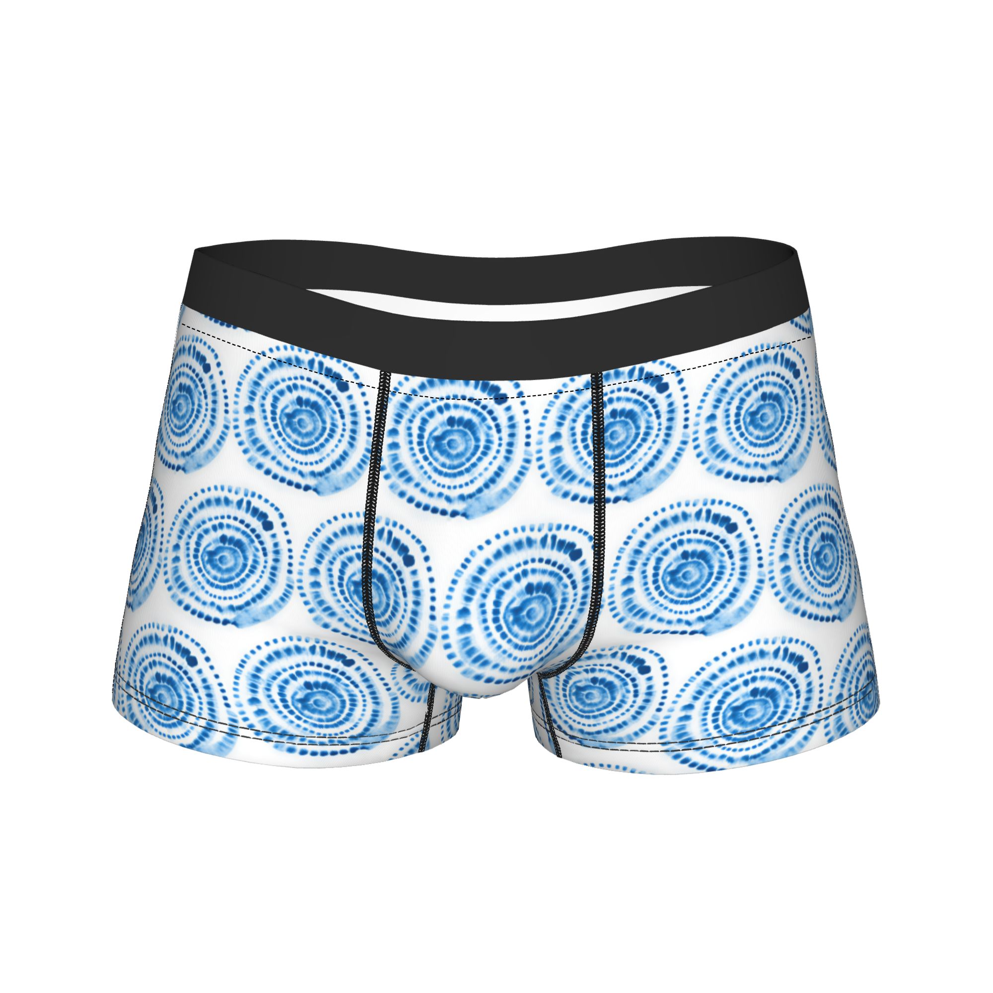 Shibori Tie Dye - Naadloos shibori-patroon tie-dye ornament ondergoed herenshorts