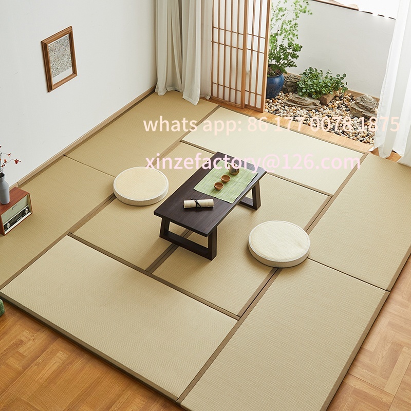 Tatami Mat Rush - Aanpasbare traditionele Tatami-mat Geweven Rush-stromatten Slaapvloeren