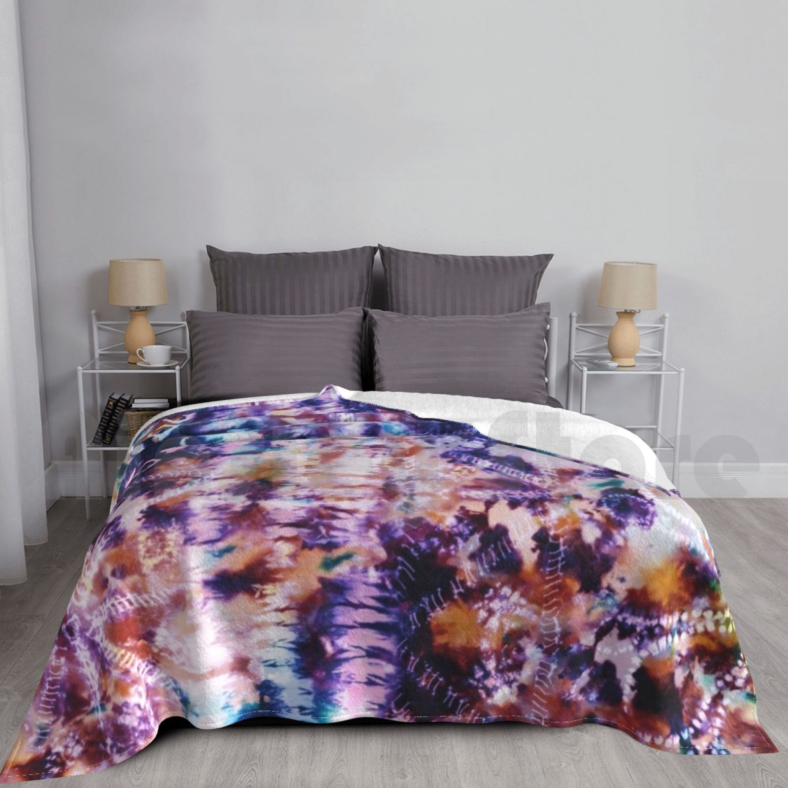 Shibori Tie Dye - Tie-Dye Shibori Zeegapen Deken Mode Aangepaste