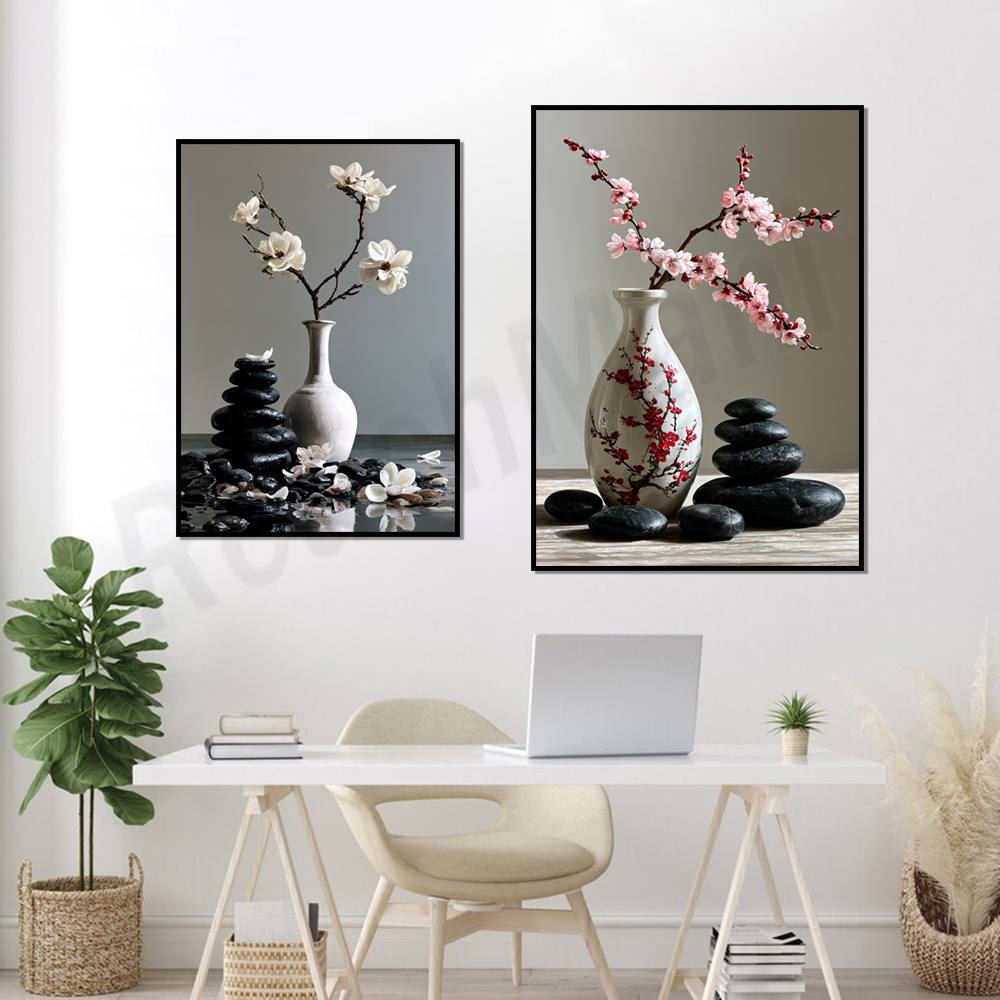 Japanse stijl vaas met kersenb - Lifestyle Of Japanese recensie en prijs