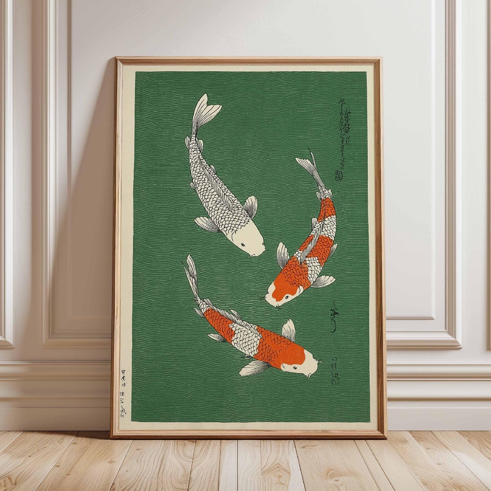 Japanse Koi Vis Poster Gouden  - Japanese Zen Lifestyle recensie en prijs